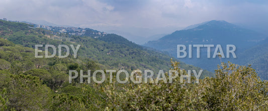 A collection of colorful and vibrant images that showcase the natural beauty of Broumana, Lebanon, including its scenic views, mountain landscapes, and lush greenery.