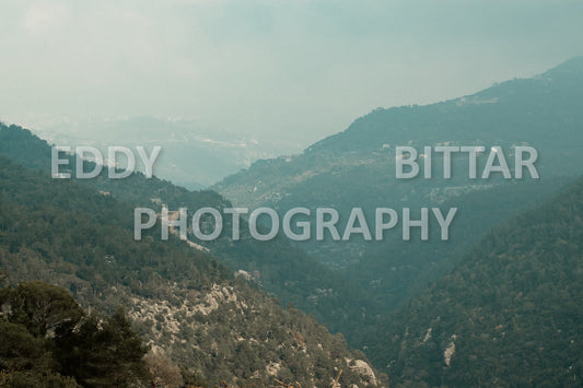 A collection of colorful and vibrant images that showcase the natural beauty of Broumana, Lebanon, including its scenic views, mountain landscapes, and lush greenery.