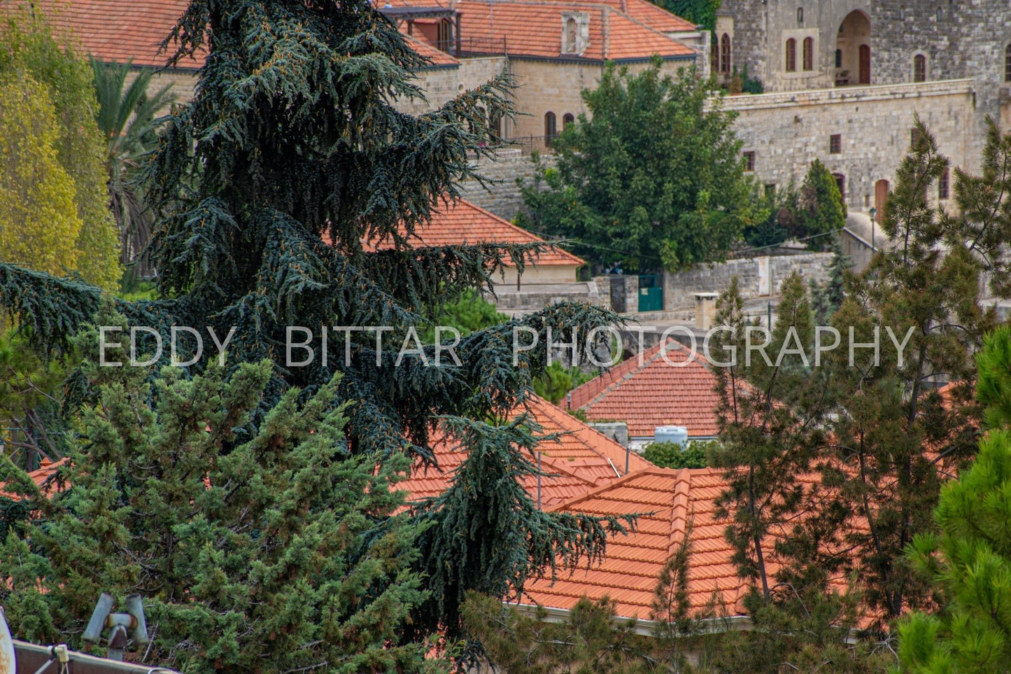 Deir el qamar's lovely roof tiles