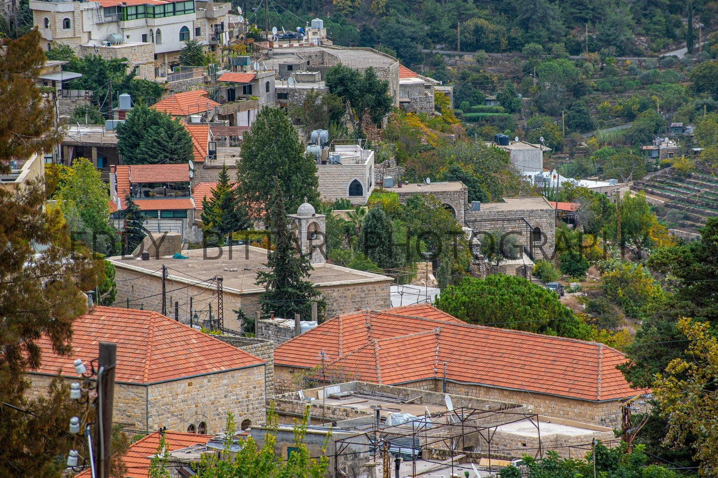 Deir El Qamar's lovely roof tiles