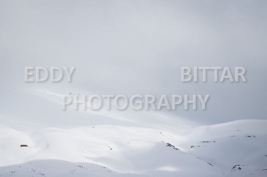 Snow-covered mountains in the Cedars