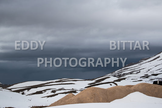 Snow-covered mountains in the Cedars