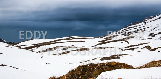 Snow-covered mountains in the Cedars