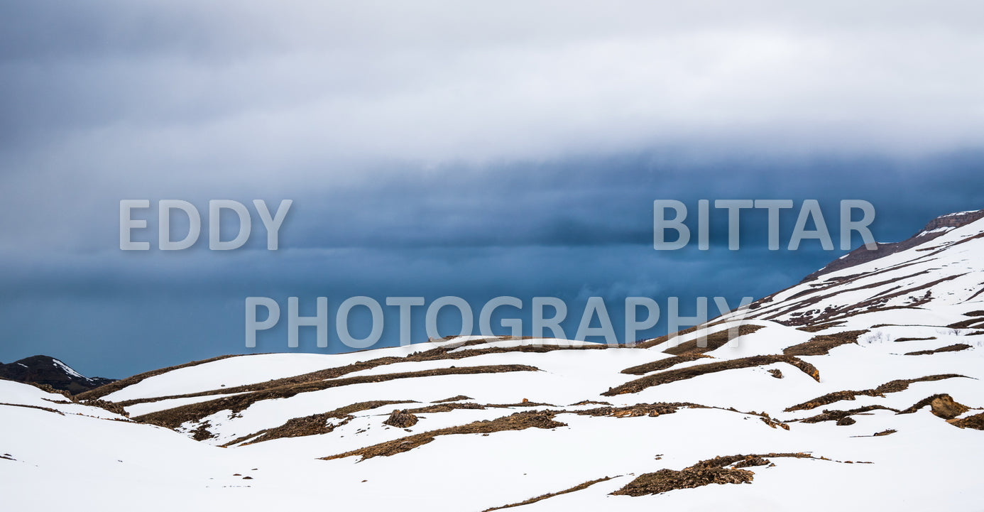 Snow-covered mountains in the Cedars