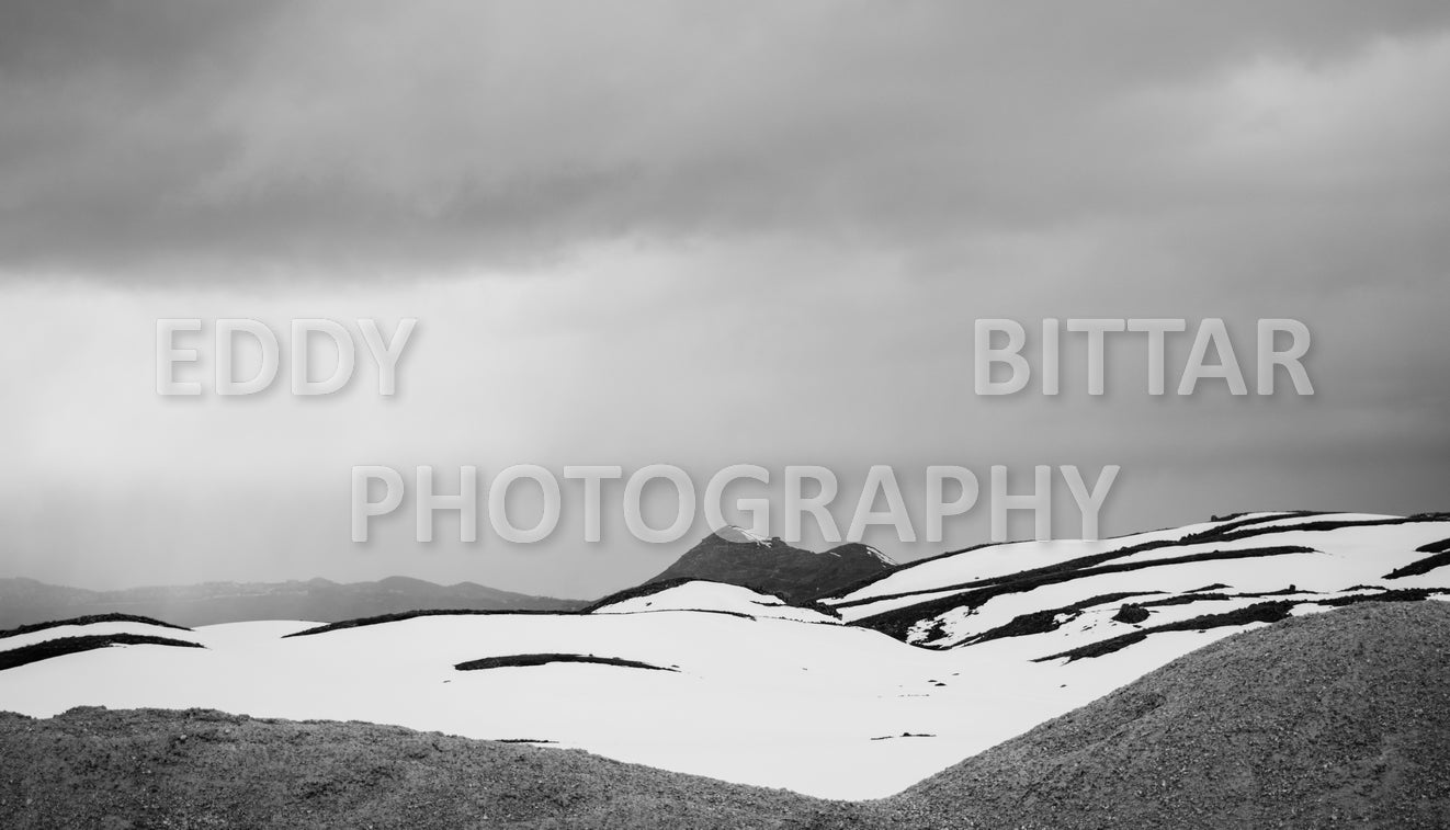 Snow-covered mountains in the Cedars