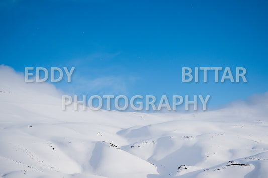 Snow-covered mountains in the Cedars